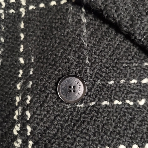 NWT Anine Bing - Norma Coat in Black Plaid - Picture 4 of 12